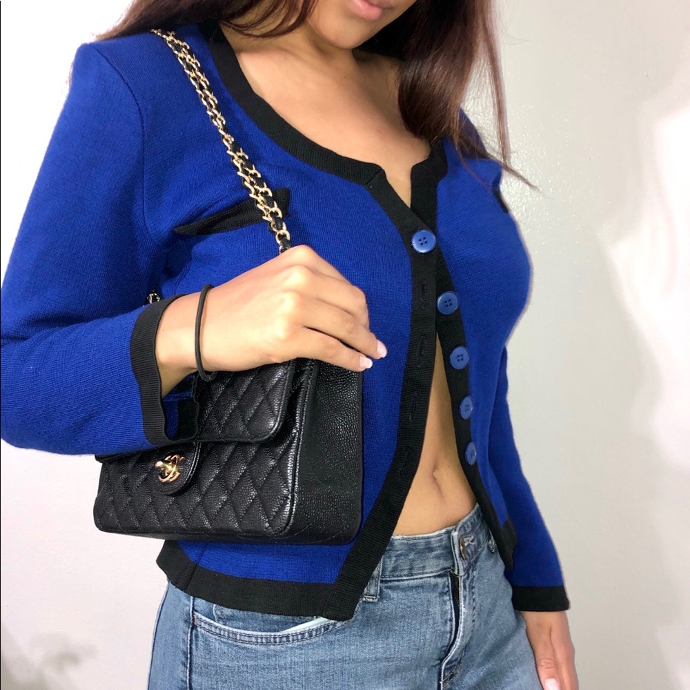 Blue Saint Laurent Cardigan